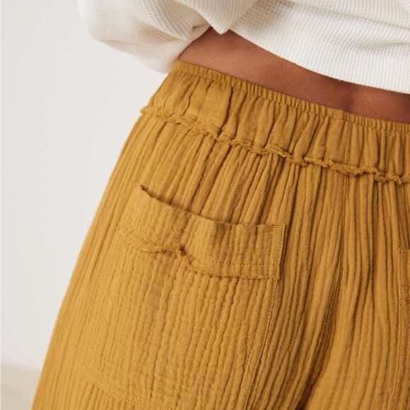 ASOS Petite Cheesecloth Pull-On Pants Olive Size Medium Petite NWOT - Picture 4 of 5